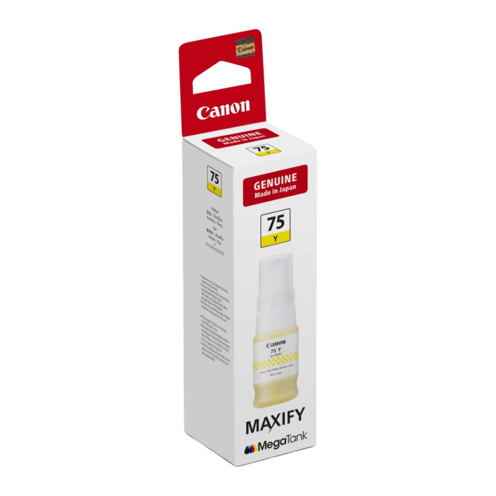Canon 75 Yellow Inkjet Ink Bottle 40ml view 3